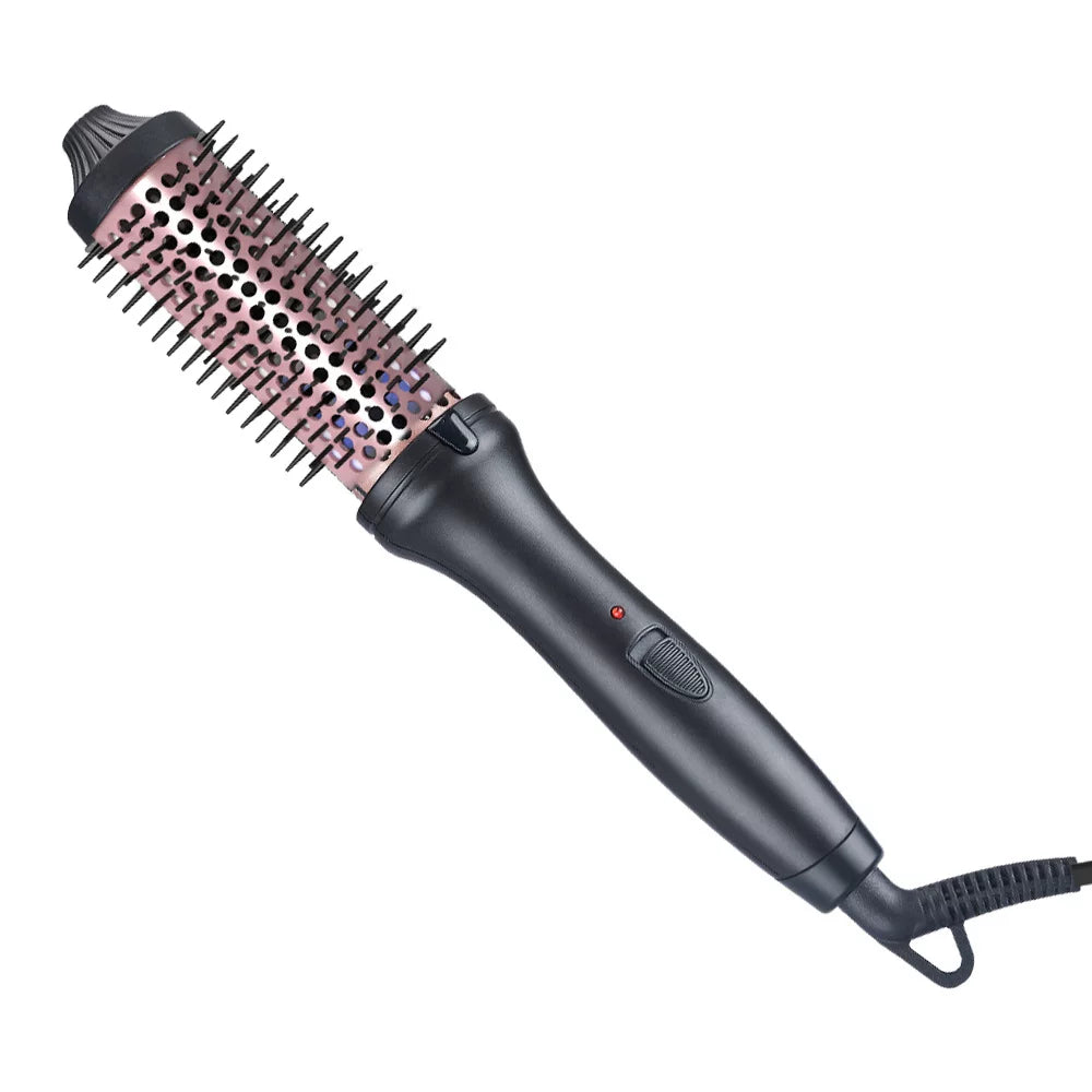 Thermal Hot Brush for Frizzy Hair – Quick 5-Minute Styling Tool (Straighten, Curl, Add Bounce)